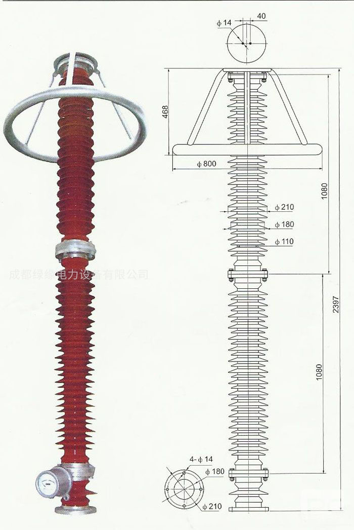 HY10WZ-192/500、HY10WZ-200/520电站型避雷器